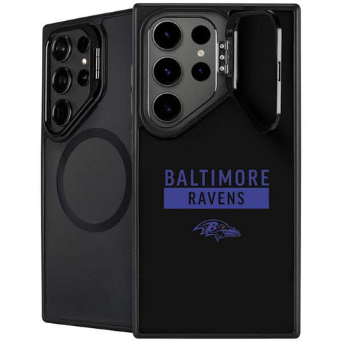 NFL Baltimore Ravens Black Performance Series Galaxy S25 Ultra Kickstand Case